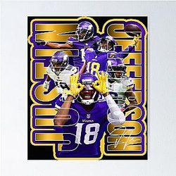 Justin Jefferson Football Artwork