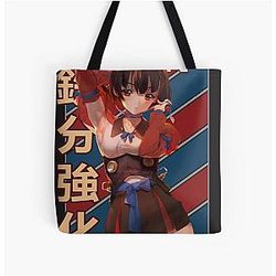 Mumei Hozumi Kabaneri of the Iron Fortress Retro Anime Manga Design Gift T-Shirt Anime T-Shirt All Over Print Tote Bag