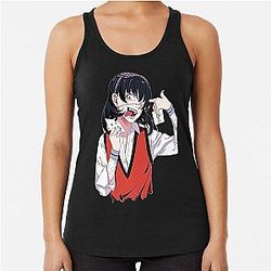 Igray's Midari Ikiishima T-Shirt, Kakegurui Japanese Racerback Tank Top