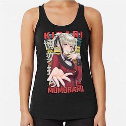 Kirari Momobami Kakegurui Retro Anime Design Racerback Tank Body