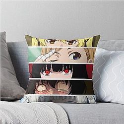 Kakegurui Girls Throw Pillow