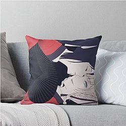 Kakegurui Kirari Momobami and Sayaka Igarashi Spread Throw Pillow