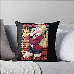 Mary Saotome Kakegurui Anime Design Throw Pillow
