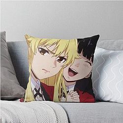 Mary and Yumeko Kakegurui Throw Pillow