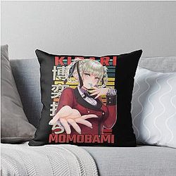 Kirari Momobami Kakegurui Retro Anime Design Pillow