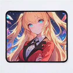 Mary Kakegurui Anime Girl Waifu Gambling Cards Neon Energy Mouse Pad
