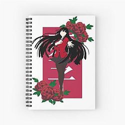 Yumeko Jabami Kakegurui anime print floral version Spiral Notebook