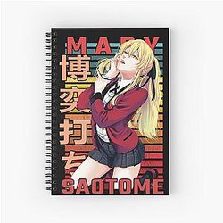 Mary Saotome Kakegurui Retro Design Spiral Notebook