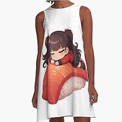 Compulsive Mary Kakegurui Chibi A-Line Dress