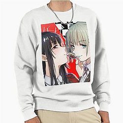Kakegurui Yumeko Jabami Kirari Momobami Spread Pullover Sweatshirt