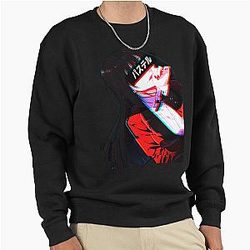 Crimson Aesthetic Cyberpunk Kakegurui Design Pullover Sweatshirt