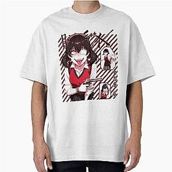 Midari Ikishima Kakegurui Anime Aesthetic Japanese Manga Pastel Goth Oversized T-Shirt