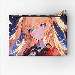Mary Kakegurui Anime Girl Gambling Cards Neon Zipper Pouch