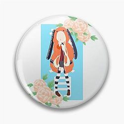 Runa Yomozuki - Kakegurui Anime Print - Floral Version Pin