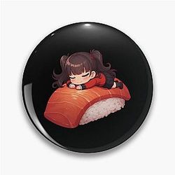 Compulsive Kakegurui Chibi Sushi Pin