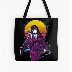 Kakegurui - Yumeko 80s retro All Over Print Tote Bag