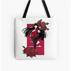 Yumeko Jabami - Kakegurui floral version All Over Print Tote Bag