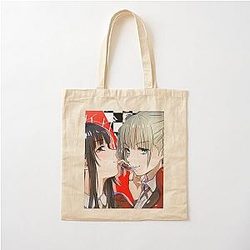 Kakegurui Yumeko Jabami and Kirari Momobami Cotton Tote Bag