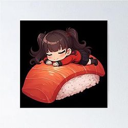 Kakegurui Chibi Sushi Poster