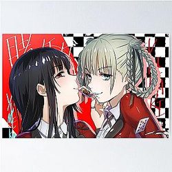 Kakegurui Yumeko Jabami and Kirari Momobami Spread Poster