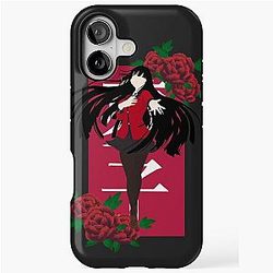 Yumeko Jabami - Kakegurui anime print - iPhone Tough Case (floral version)