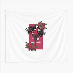 Yumeko Jabami - Kakegurui Anime Print Floral Tapestry