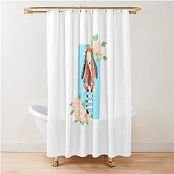Runa Yomozuki - Kakegurui Floral Shower Curtain