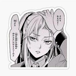 Mary Saotome Kakegurui Comic Anime Girl Sticker