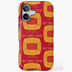 Kansas City Chiefs Arrowhead Stadium Poster Print iPhone Case