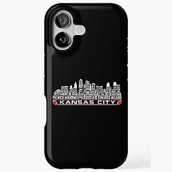 Kansas City Football Team 23 Player Roster, Kansas City and Skyline iPhone Tough Case