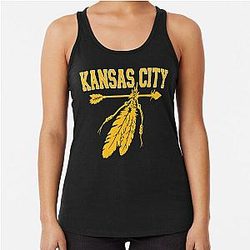Kansas City Football Vintage KC Missouri Retro Racerback Tank Top