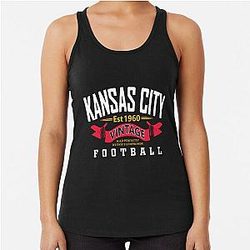 Art Kansas City Chiefs Racerback Tank Top