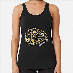Art Kansas City Chiefs Racerback Tank Top