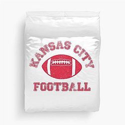 Kansas City Distressed Football Team Duvet Cover