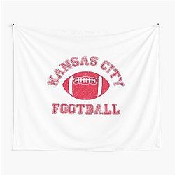 Kansas City Distressed Pro Football Team Tapestry
