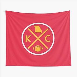 Retro Kansas City Football Vintage KC Tapestry