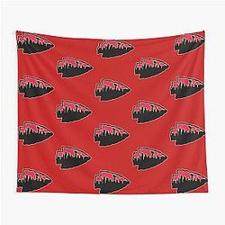 Kansas City Chiefs Kansas City Skyline Be the Grim Reaper KC Tailgating Tapestry