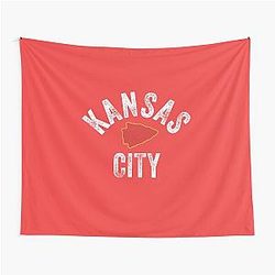 2021 Kansas City Super Cool Retro Styled KC Gifts 2021 Kansas City Super Fan Tapestry