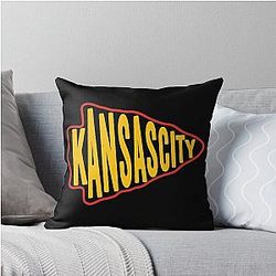 2021 KC Kansas City Super Tee Shirts KC Fan Swag and Gifts 2021 KC Kansas City Super Fan Throw Pillow