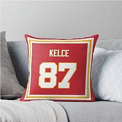 Travis Kelce Kansas City Throw Pillow