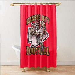 Kansas City Football Shower Curtain