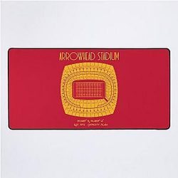 Kansas City Chiefs Arrowhead Stadium Poster Print Desk Mat