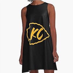 Art Kansas City Chiefs A Line Dress