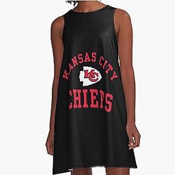 Art for Kansas City Chiefs A-Line Dress