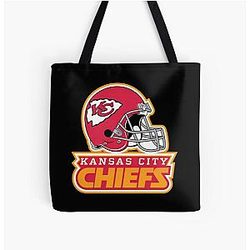 Kansas City Chiefs Over Print Tote Bag