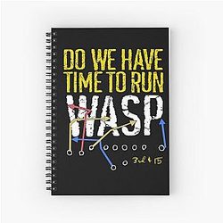 Do We Have Time to Run WASP Kansas City Chiefs Spiral Notebook