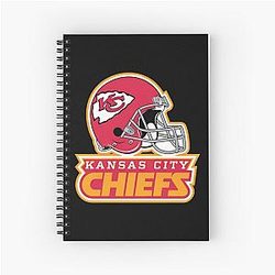 Art Kansas City Chiefs Spiral Notebook