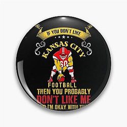 Kansas City Chiefs Football Artistic Retro Chief Lover Pin