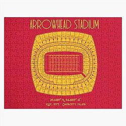 Kansas City Chiefs Arrowhead Stadium Jigsaw Puzzle