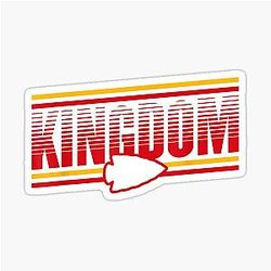 Kansas City Football Missouri Arrowhead Chief T shirt Sticker